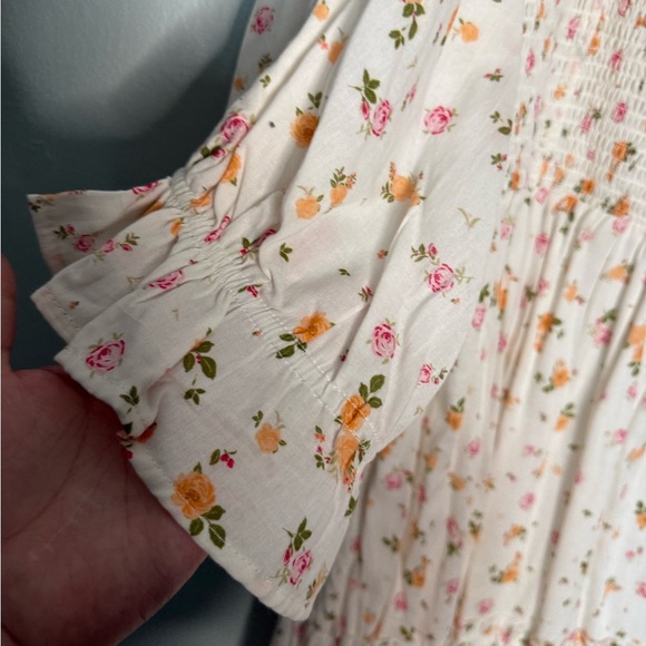 NWT Jessakae Cottagecore Long Sleeve Smocked Floral Tiers Colonial Maxi Dress - Picture 8 of 8